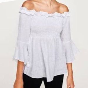 ZARA peplum top